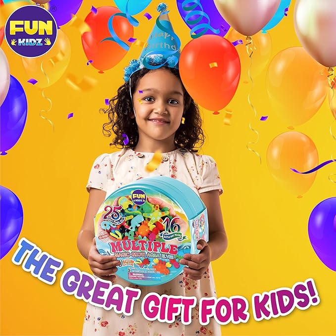 Summer Multiple Magic Aqua Elves Toy Kit for Kids, FunKidz Water Fairy Gel Kit Squishy Kit for Girls Activities for Boys Ages 3+
