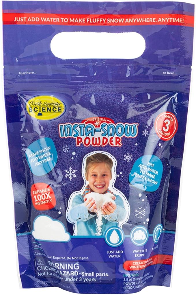 Steve Spangler Science The Original Insta-Snow Powder (makes 3 gallons - 100g)