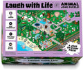 Animal Joke Puzzle – 72pcs Animal-Themed Kids Jigsaw Puzzle for Adults, Festive Extra Large Floor Puzzles for Kids Ages 5+, Fun Adult Puzzles & Toddler Educational Toys (24" x 36")