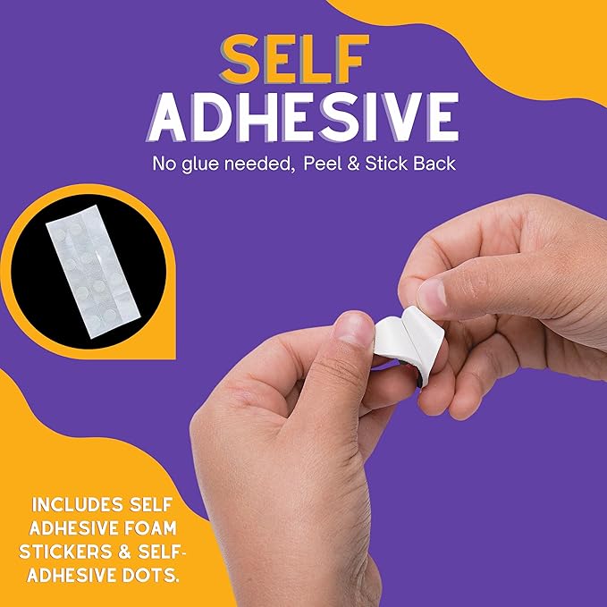 4E's Novelty Halloween Bookmark Craft for Kids - 12 Pack Bulk Kids Halloween Crafts Ages 4-8, 8-12 Halloween Activities for Kids Classroom 2025 Halloween Bookmarks, DIY Foam Halloween Craft Kit