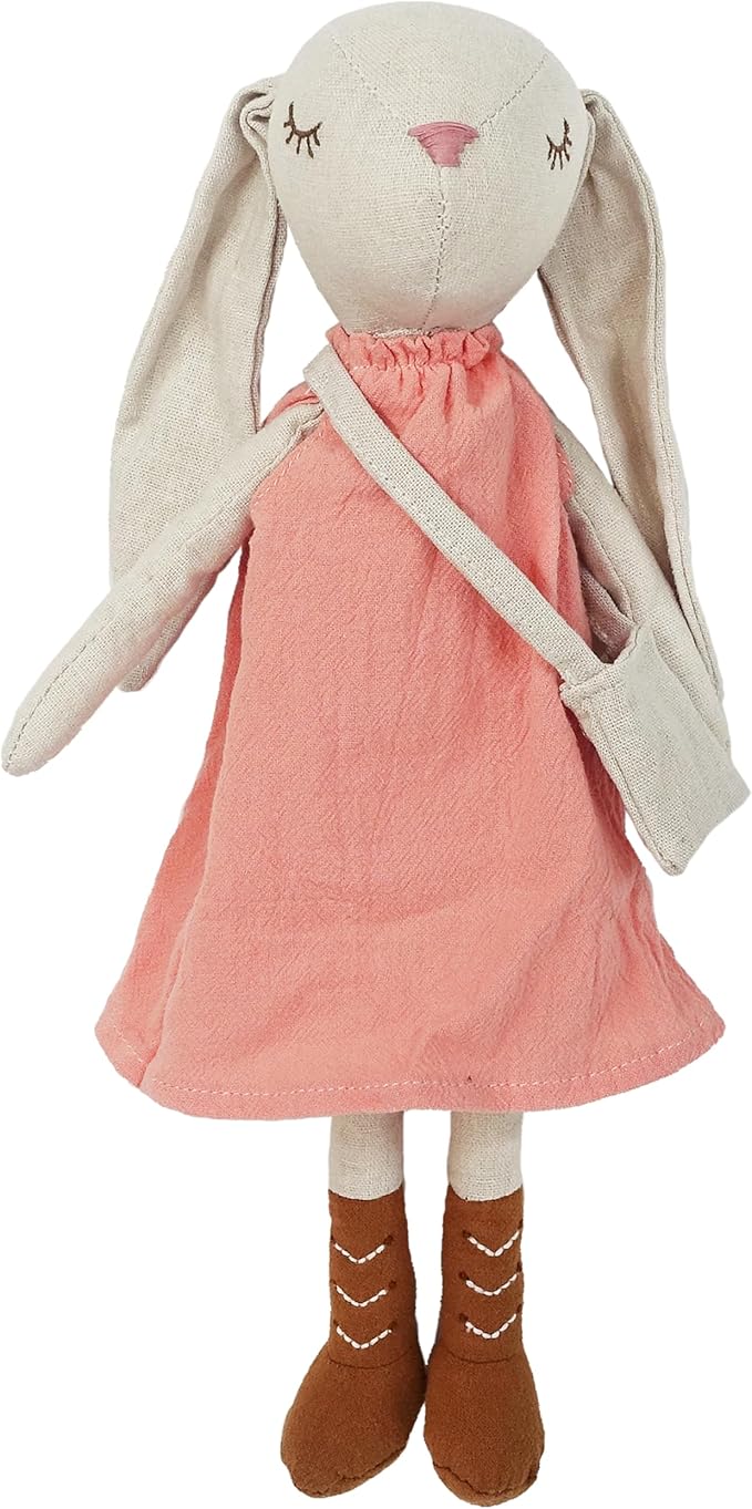 Mon Ami Hazel The Bunny Stuffed Doll - 13", Soft & Cuddly Plush Animal Doll, Use as Toy or Room Décor, Great Gift for Kids of All Ages