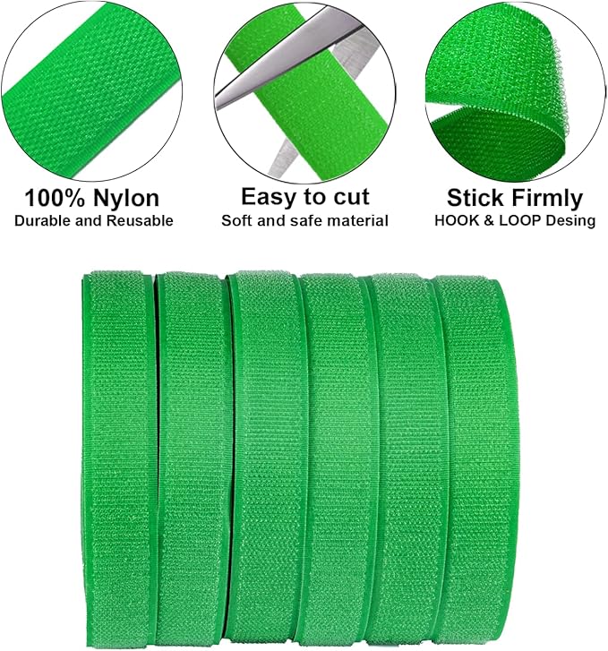 Back to School Decorations 157 Feet Carpet Marker Strips for Classroom Back to School Supplies Nylon Carpet Strip for Classroom Decorations -6 Roll (Green)