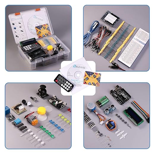 ELEGOO UNO Project Super Starter Kit with Tutorial and UNO R3 Board Compatible with Arduino IDE