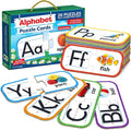 Alphabet Puzzle Games for Kindergarten - 26 Pairs Self-Correcting ABC Puzzle Alphabet Learning Toys Matching Game - ABC Learning for Toddlers Letters Matching Game Preschool Educational Toys