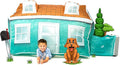 The Original Patented AirFort - Build A Fort in 30 Seconds, Inflatable Fort for Kids, Play Tent for 3-14 Years, A Playhouse Where Imagination Runs Wild, Fan not Included (Cabin)
