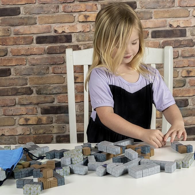 130PCS Magnetic Building Blocks - Magnet Cubes for Kids Ages 6-8-10-12 - Toy Block Magnetics Set Gifts for Boys & Girls - STEM Learning Imagination Sensory Toys - Storage Bag Included
