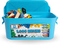 Brick Loot 1,000 Bricks Plus 70 Building Blocks Bulk Set – 1,070 Pieces with Deluxe Storage Box, Lego-Compatible Mixed Colors Classic Bricks, Creative STEM Construction Toys for Kids & Adults