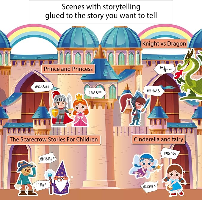 Dress Up Sticker Books for Girls Ages 3+, Reusable Puffy 3D Sticker Books for Toddlers, Include Princess Mermaid Fairy and Fashion Girl,Activity Book for Toddlers 3-5