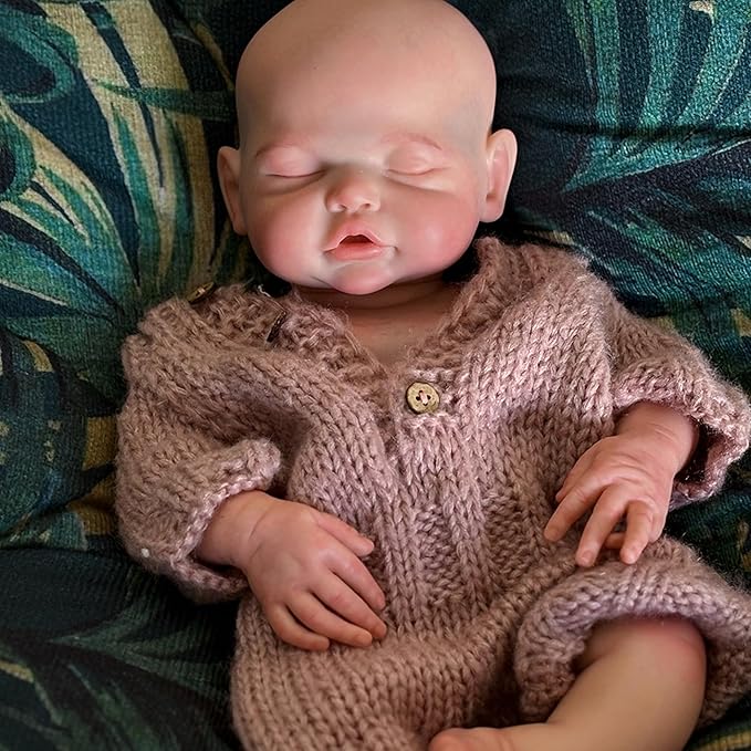 OtardDolls 18 Inch Realistic Reborn Soft Full Silicone Girl Baby Doll Handmade Real Looking Set