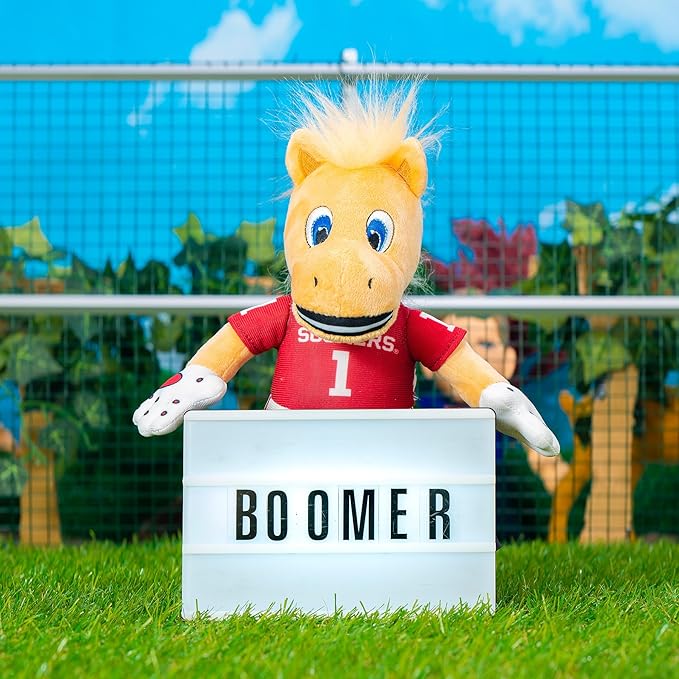 Bleacher Creatures Oklahoma Sooners Boomer 10" Mascot Plush Figures - A Mascot for Play or Display