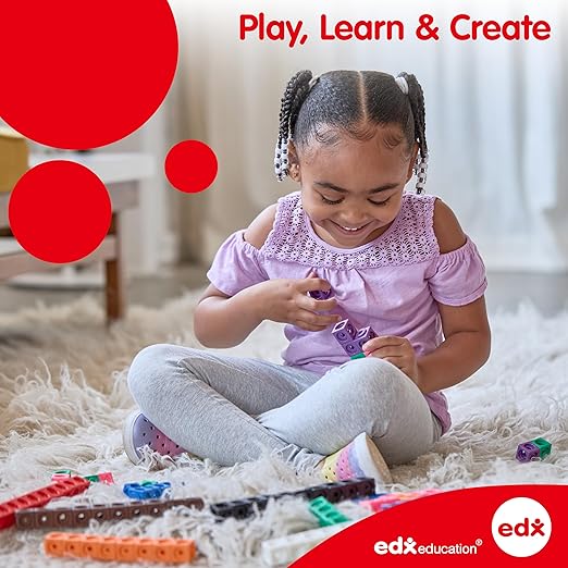 edxeducation Transparent Counters | Set of 500 | Math Manipulatives for Kids | Assorted Colors | 3/4 in | Counting, Sorting, Light Table, Bingo and more