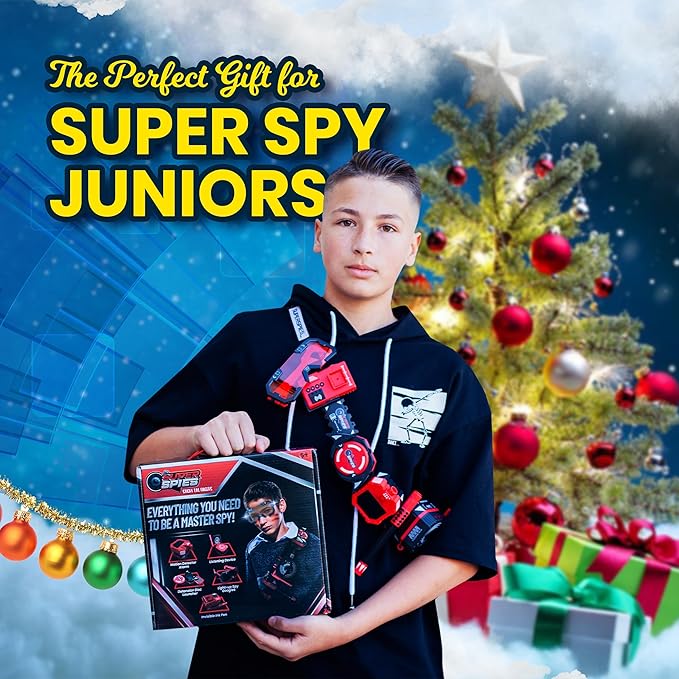 SuperSpies Secret Agent Spymaster Kit - Spy Gear Ninja Toys and Gadgets for Kids 8-12 Detective Kit
