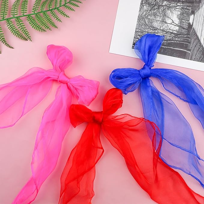 24 Or 48 Pcs Juggling Scarves for Kids Play, 12 Colors Play Silks for Kids, Silk Square Play Scarves for Toddlers