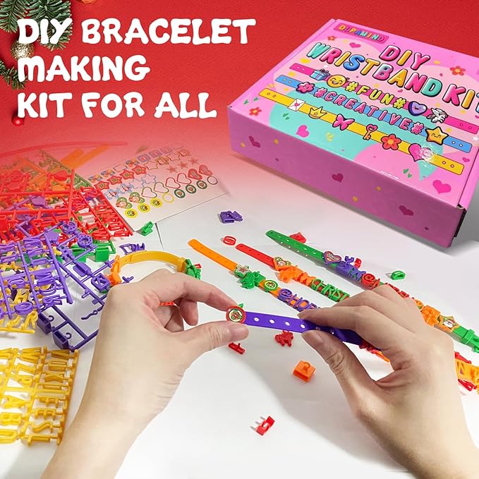 Art & Craft Kits for Kids, DIY Friendship Bracelet Making Kit for Girls, Jewelry Making, Christmas Gifts for Ages 5-12, Toys for Ages 5, 6, 7, 8, 9, 10, 11, 12 Years Old, Party Craft Activity