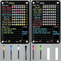Acrylic Magnetic Chore Chart for Kids Multiple Kids, Clear Chore Board for Fridge Refrigerator, Behavior Reward Responsibility Chart, 2 Dry Erase Chores Chart for Kid with 6 Markers & Anti-Scratch Pad