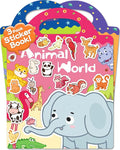 Benresive Reusable Sticker Book for Toddlers 2-4 Years, 3 Sets Travel Stickers for Kids, Waterproof Sticker Books for Toddlers 1-3, Crafts Activities for Todddlers 1-3 2-4 3-5