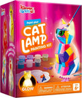Klever Kits DIY Night Light- Paint Your Own Cat Lamp- Arts & Crafts Kit School Activities Art Supplies Toys Painting Kits, Birthday Gifts for Girls Boys Aged 6+