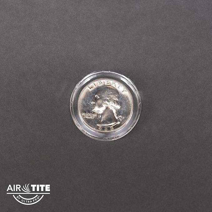 Air-Tite Holder A24 25ct Coin Holder/Coin Capsules - Protect & Display 24mm Collectible Coins, Direct Fit for Quarters, Clear and Durable Protection for Collectible Coins Preserve Your Quarter