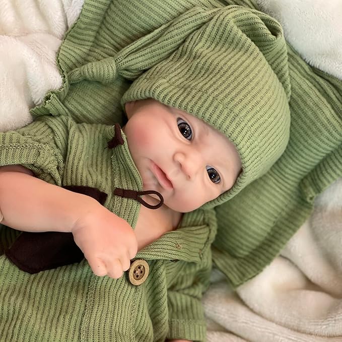 OtardDolls Reborn Baby Dolls, 18 Inch Full Silicone Baby Doll Real Looking Lifelike Realistic Newborn Baby Doll with Toy Accessories for Kids
