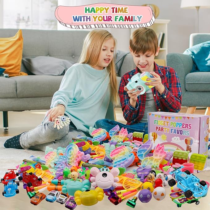 1000+ PCS Party Favors for Kids, Fidget Toys Pack, Birthday Gift,Christmas Stocking Stuffers,Christmas Gift,Treasure Box, Goodie Bag Stuffers, Carnival Prizes,Pinata Filler Sensory Toy for Classroom
