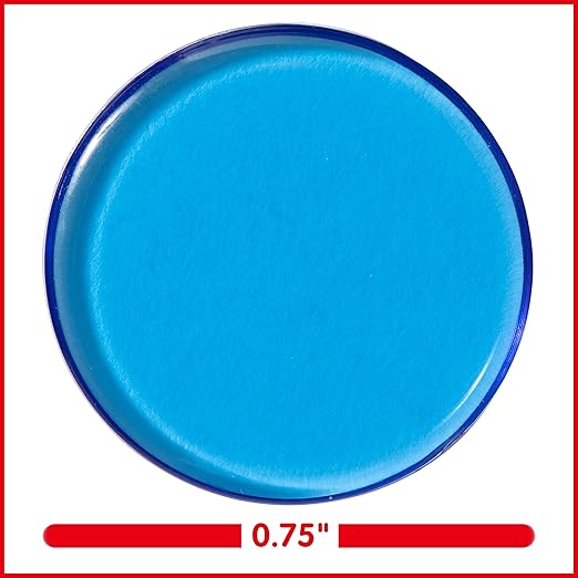 edxeducation Transparent Counters | Set of 500 | Math Manipulatives for Kids | Assorted Colors | 3/4 in | Counting, Sorting, Light Table, Bingo and more