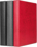 Lighthouse - Coin Album Set with ENCAP 5 Pages for Quadrum Snaplocks, Fits 100 2"x2" Coin Holders - Red