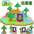 Kid Odyssey Magnetic Blocks - Mine Magnet Portal World Set, Building Toys for Boys & Girls, Montessori Toys Gifts for 3+ Kids