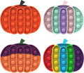 Halloween Sensory Toys for Kids - 4 Pack Pumpkin Fidget Toys for Boo Basket Stuffers, Bat Design Stress Relief Fidgets for Kids, Basket Fillers