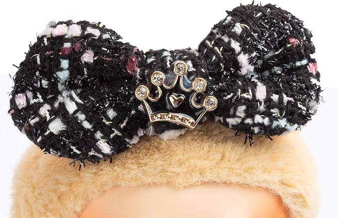Premium Doll Clothes for Labubu - Luxury Chic Style Set for 17cm Dolls, Doll Outfit for Display, Collectors, Gift - Cute Miniature Fashion Accessories - Black Crown (Clothes Only)