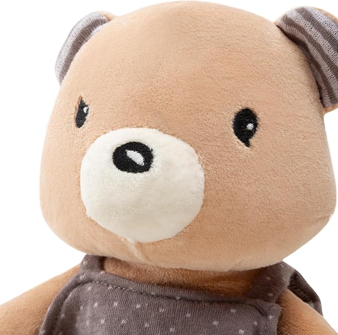 7" Organic Cotton Plush Toys, Plush Bear Stuffed Animals Soft Cuddly Toy for Babies and Toddlers