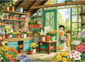 500 Piece Jigsaw Puzzles for Adults, Cozy Flower Shop with Children Puzzles for Adults, Fun and Challenging Puzzle for Family Time, Relaxing Gift for Adults, Kids, Seniors, 20.5 x 15 in