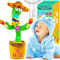 Rechargeable Dancing Talking Cactus Toy w/Volume Adjustable, Cactus Baby Toy Repeat What You Say, Baby Toys for Boys Girls, Singing Mimicking Cactus Toy, Birthday or Chirstmas Gifts for Grandkids