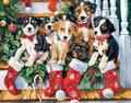 Christmas Puzzle 100 Piece Puzzles for Kids, Christmas Dogs Puzzle 100 Pieces Christmas Puppies Puzzle 100 Piece Puzzles for Adults Christmas Puzzle Puppies Puzzles for Kids Ages 6-10 Brain Teaser