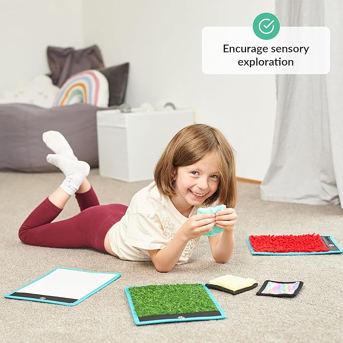 ODOXIA Calm Down Corner | Classroom and Special Education Must Haves | Calming Corner Items for Kids | Calming Corner Kit with Sensory Mats, Posters, Solutions Wall, Sensory Toys