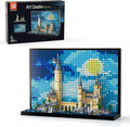Micro Brick Magic Castle Building Set: 3D Wall Art | 2-in-1 Home Decor Model | Creative Castle & Painting Display | DIY Gift Idea Building Toy for Teens Ages 8+ Kids, Adults