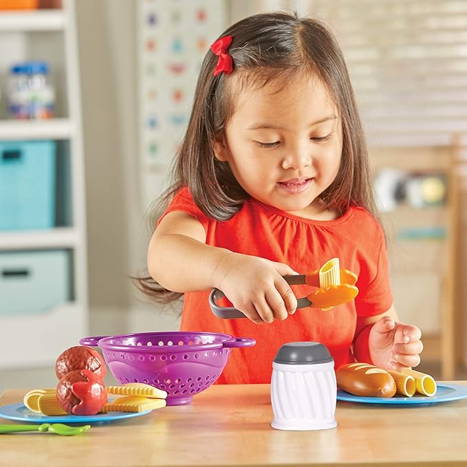Learning Resources New Sprouts Pasta Time - 20 Pieces, Ages 2+ Pretend Play Food for Toddlers, Preschool Learning Toys, Kitchen Play Toys for Kids