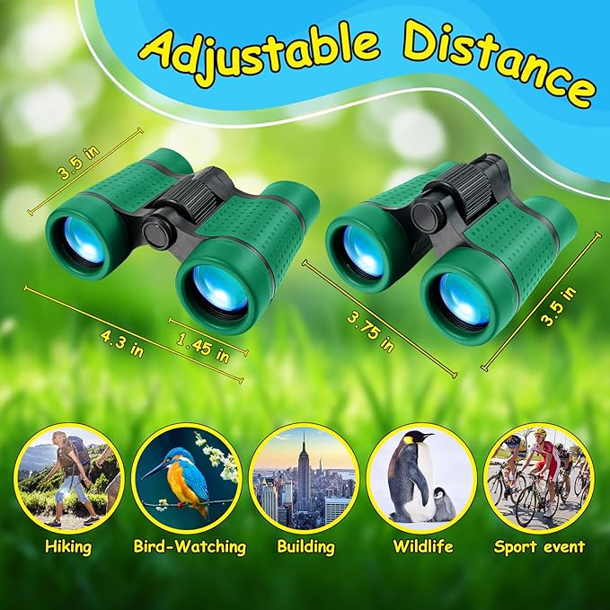 ESSENSON Binoculars for Kids Toys Gifts for Age 3-12 Years Old Boys Girls Kids Telescope Outdoor Toys for Sports and Outside Play, Bird Watching, Birthday Presents