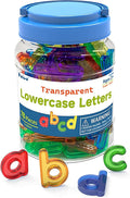 Translucent Lowercase Letters, 78 Pcs, Light Table Toys and Manipulatives for Kids