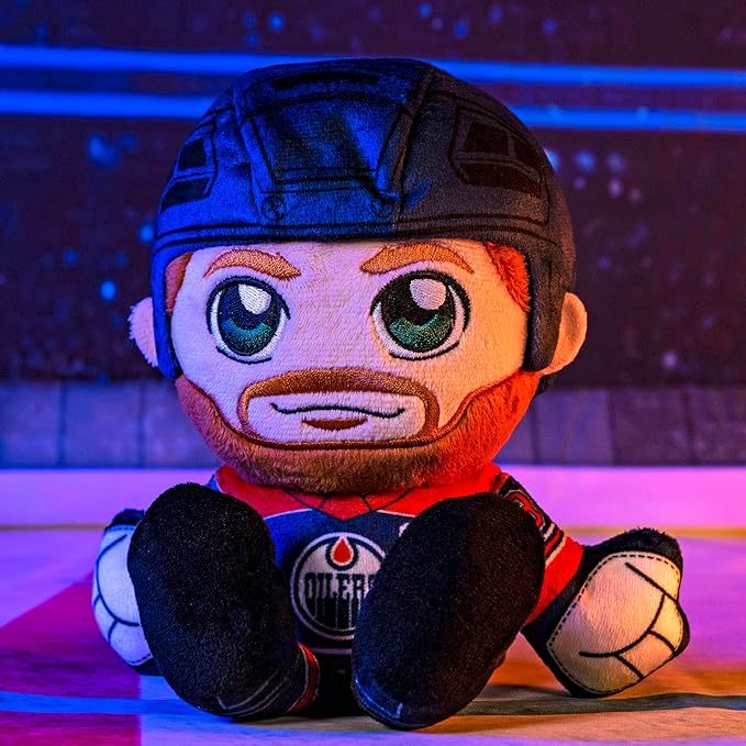 Bleacher Creatures Edmonton Oilers Connor McDavid 8" Kuricha Plush - Soft Chibi Inspired NHL Superstar