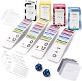 Think Tank Scholar 681 Math Flash Cards & Dice – Learn Addition, Subtraction, Multiplication & Division Facts 0–12, Color-Coded with Games, Charts & Sorting Tabs, Grades K–6 – Jumbo Size (5.2” x 3.1”)