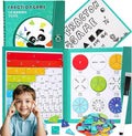 2026 New Magnetic Fraction Demonstration Book for Kids, 102 Pcs Magnetic Fraction Tiles & Fraction Circles, Educational Puzzle Math Fraction Manipulatives Disc Set for Early Math Skills (E)