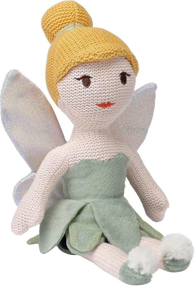 Bedtime Originals Disney Tinker Bell Luxury Knit Plush Fairy Stuffed Animal Toy