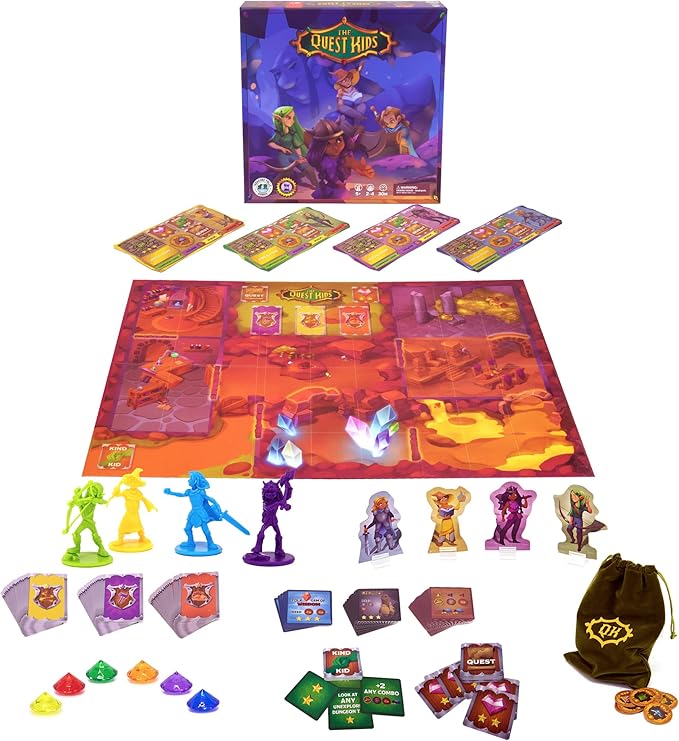 Fantasy Themed Board Game for Kids Ages 5+, Family Fantasy Tabletop Adventure for Boys and Girls