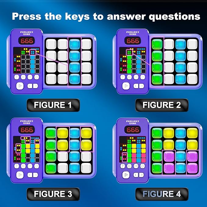 Logic Puzzle & Memory Game for Kids 3+, Tutorial Mode & LED Display – Interactive Brain Development Game for Family Fun & Gifts