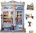 Cutefun Book Nook Kit - DIY Miniature House Kit for Adults and Teens, 3D Wooden Puzzle Mini House Building Kit with LED, Dollhouse Kit Bookshelf Insert Decor Creative Gifts (Sweet Marie)