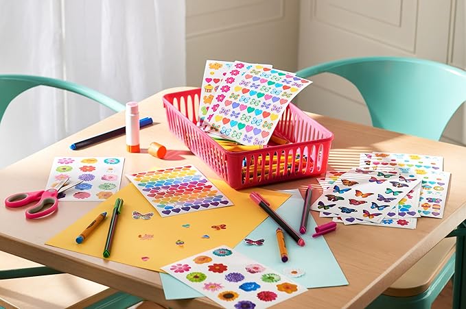 American Greetings 867-Count Bulk Stickers for Kids, Butterflies and Flowers