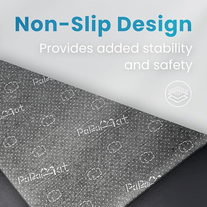 1.3" Thick Baby Play Mat for Floor, 28x72 Foam Tummy Time Mat, Padded Support Soft Plush Bedside Rugs for Infant Kids Toddler Crawling Kick Activity (Light Grey)