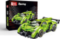 Block Builder Lambo Racing Car Building Block Set (348 Pieces). Racing Car Building Blocks for Kids and Adults