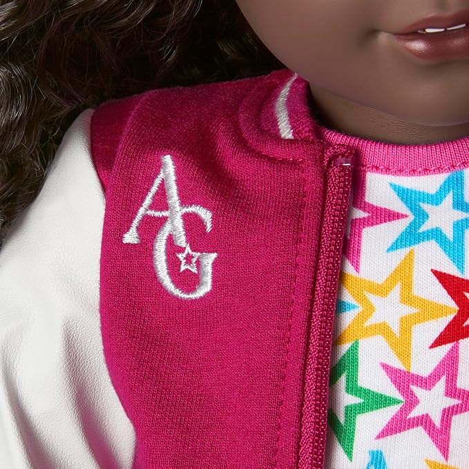 American Girl, Truly Me 18-inch Doll #127 with Hazel Eyes, Curly Dark-Brown Hair, Very Deep Skin, for Ages 6+
