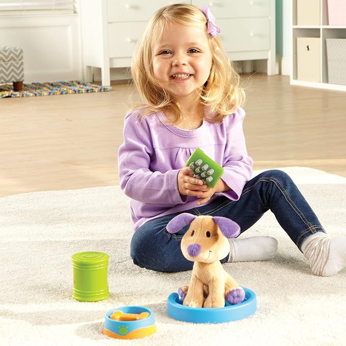 Learning Resources New Sprouts Puppy Care Play Set - 6 Pieces, Ages 2+ Toddler Learning Toys, First Pet, Develops Imaginative Play and Language Skills